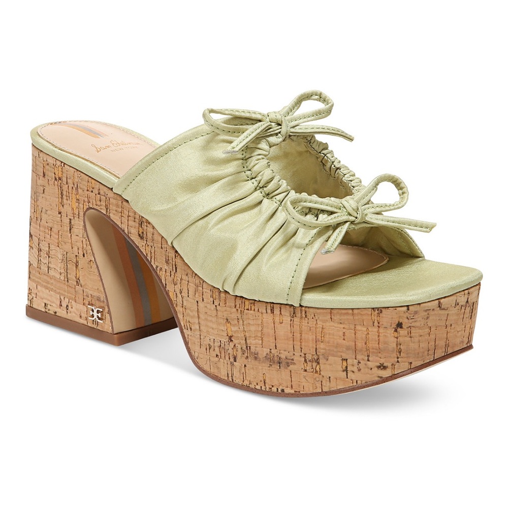 SAM EDELMAN Dova Cork Platform Wedge Sandals